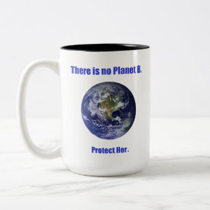 No Planet B Two-Tone Coffee Mug