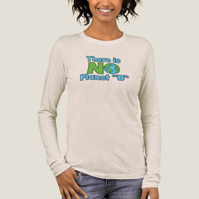 No Planet B Women's Basic T-Shirt Tri-Blend Shirt (Front)
