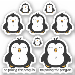 No Poking The Penguin 8 Contour Cut