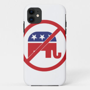 No Politics Republican Elephant iPhone 11 Case