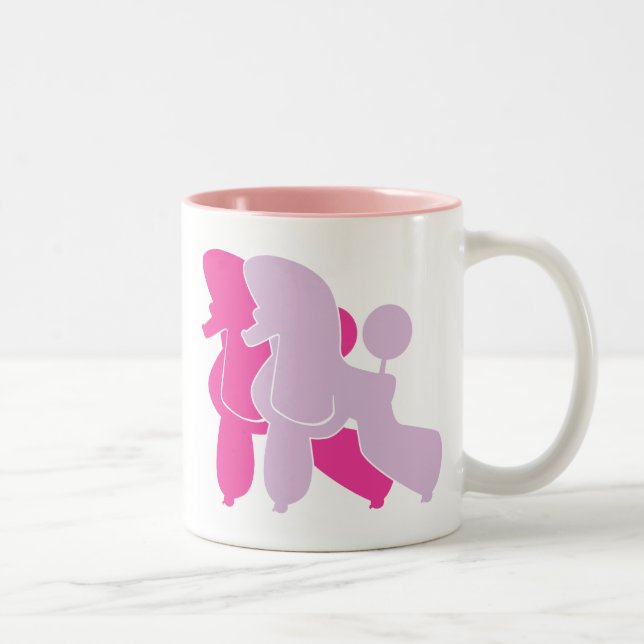 no Poodles Without Pink — Please! Two-Tone Coffee Mug (Right)