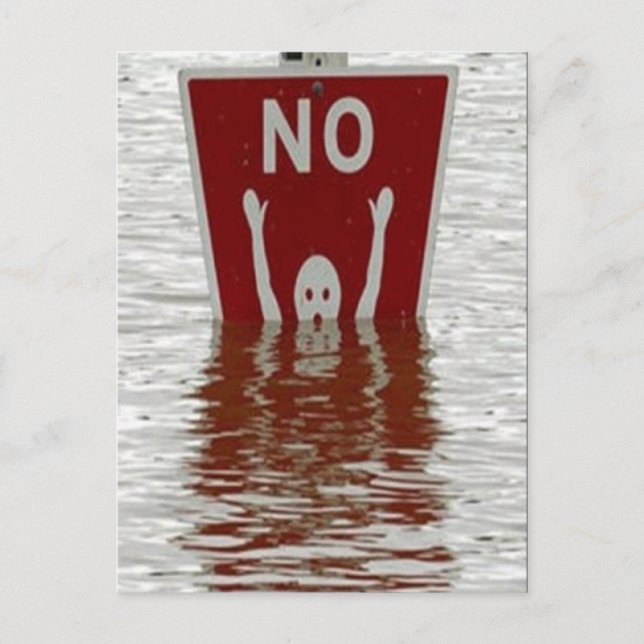 No! Postcard (Front)