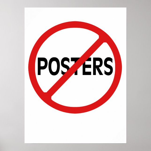 No Posters (Front)