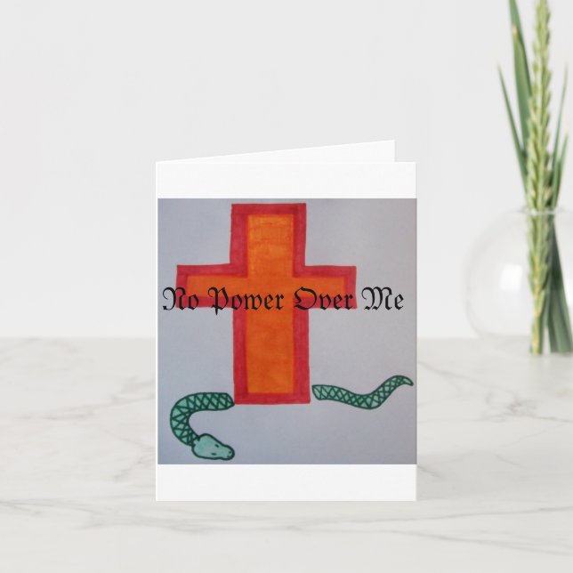 No Power Over Me Note Card (Front)