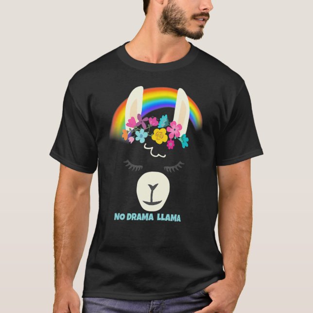 No Prob Llama Alpaca Pride Rainbow Lgbtq T-Shirt (Front)
