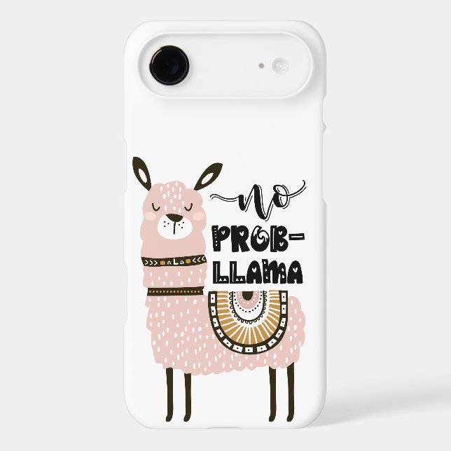 No Prob-Llama Cute Funny Case-Mate iPhone Case (Back)