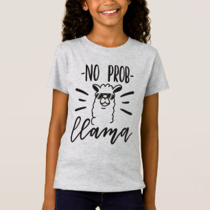 No Prob Llama Design T-Shirt