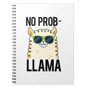No-Prob-Llama Funny Cool Llama Pun Notebook