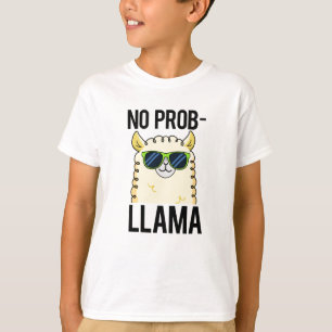 No-Prob-Llama Funny Cool Llama Pun T-Shirt