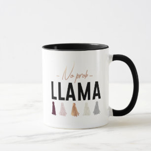 No Prob Llama   Gold Tassels Mug