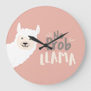 No Prob Llama Large Clock