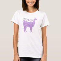 No Prob Llama Light Purple Sparkles