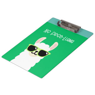 No Prob llama - Llama Pun Notebook  Clipboard