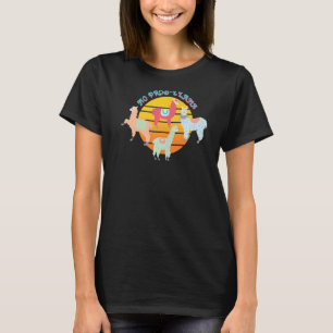No Prob Llama Mens Women Animal   Llama Retro T-Shirt
