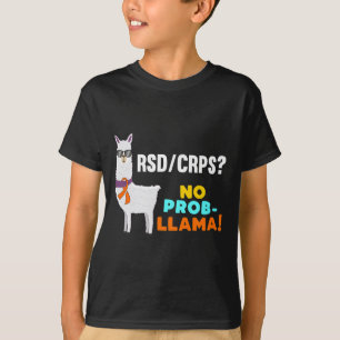 No Prob-llama Rsd Crps Warrior Survivor Awareness  T-Shirt