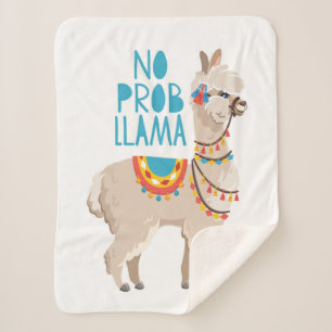 No Prob Llama Sherpa Blanket