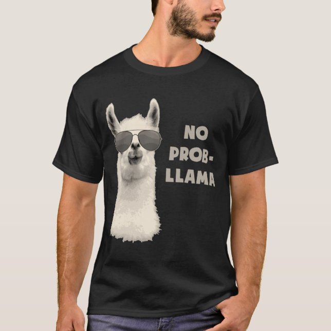No Problem Llama T-Shirt (Front)