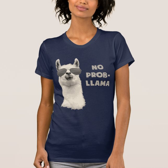 No Problem Llama T-Shirt (Front)