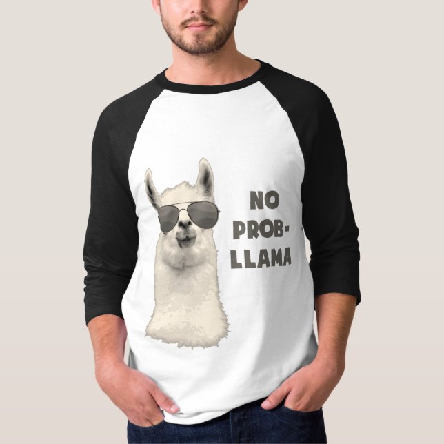 No Problem Llama T-Shirt (Front)