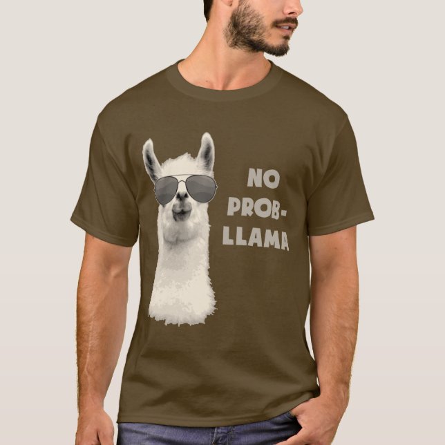 No Problem Llama T-Shirt (Front)