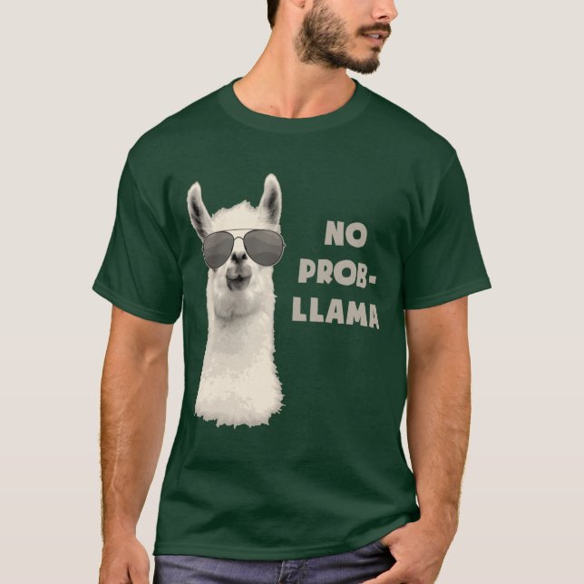 No Problem Llama T-Shirt (Front)