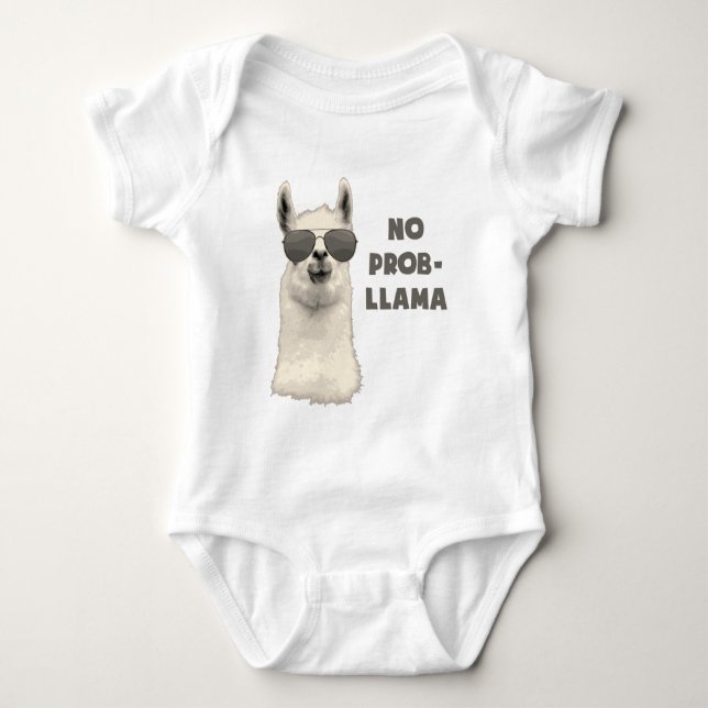 No Problem Llama T-Shirt (Front)