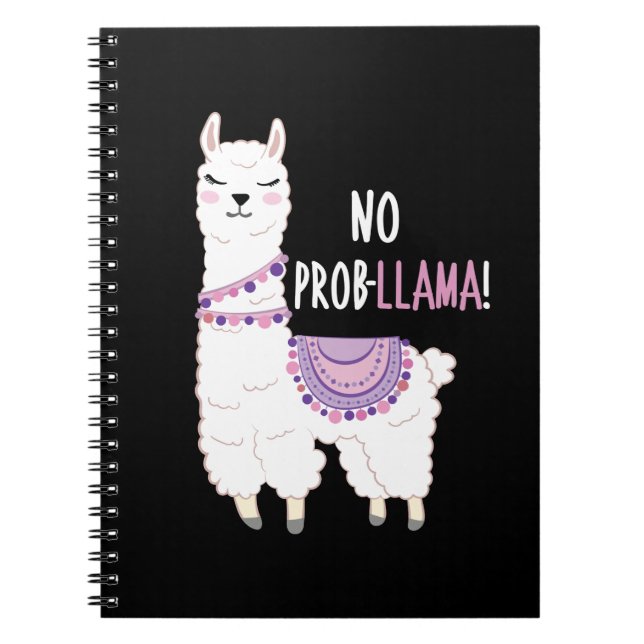 No Probllama Llama Notebook (Front)