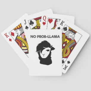 No Probllama Llamas Playing Cards