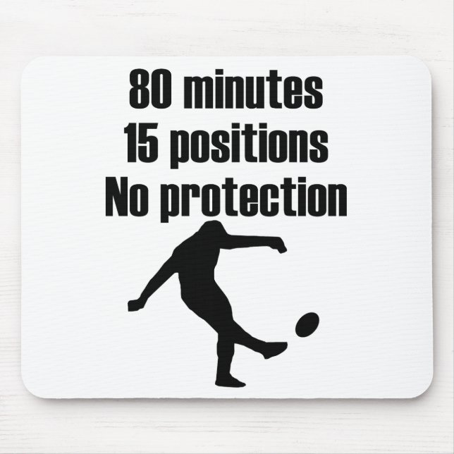 No Protection Rugby Mouse Pad (Front)