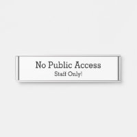 "No Public Access"
