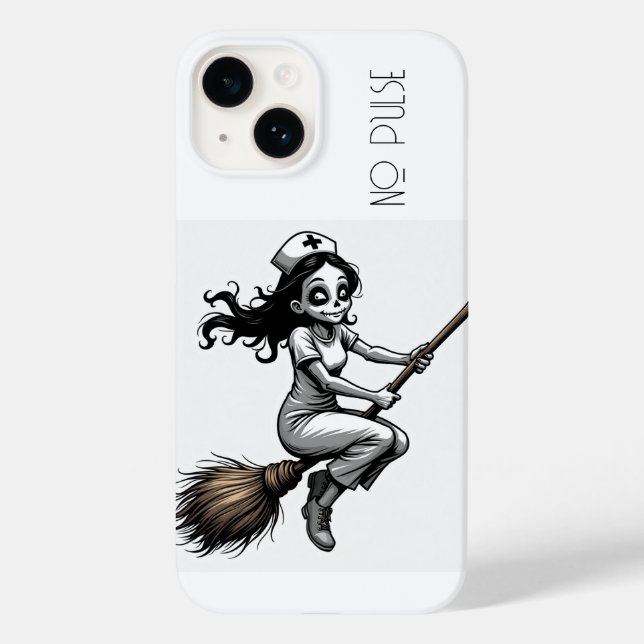 NO PULSE HALLOWEEN NURSE Case-Mate iPhone CASE (Back)