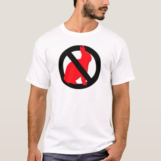 No Rabbits Allowed T-Shirt (Front)