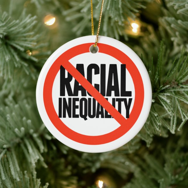 No Racial Inequality Ceramic Tree Decoration (Tree)