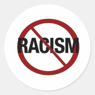 No Racism Classic Round Sticker