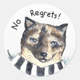 No Regrets sticker