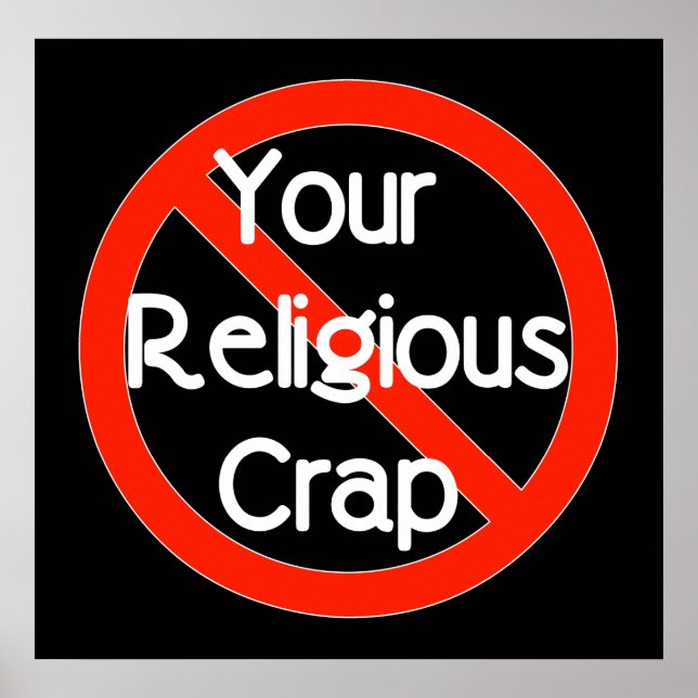No Religious Crap Poster (Front)