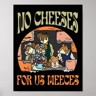No Retro Cheeses For Us Party Meeces Christmas Hol Poster