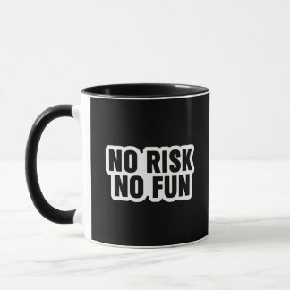 No Risk No Fun Trading Quote Mug