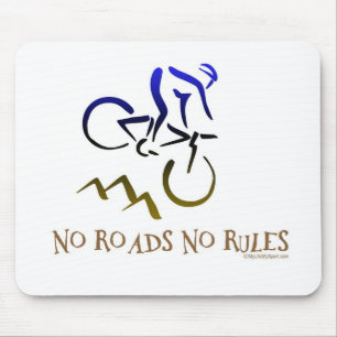 NO ROADS NO RULES MOUSE PAD