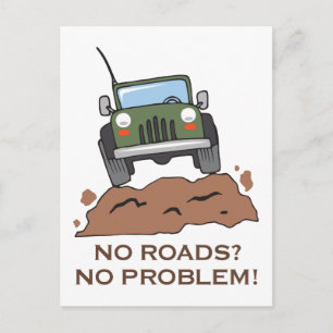No Roads Postcard