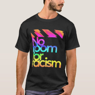 No Room For Racism Life And Sport Awareness Rainbo T-Shirt