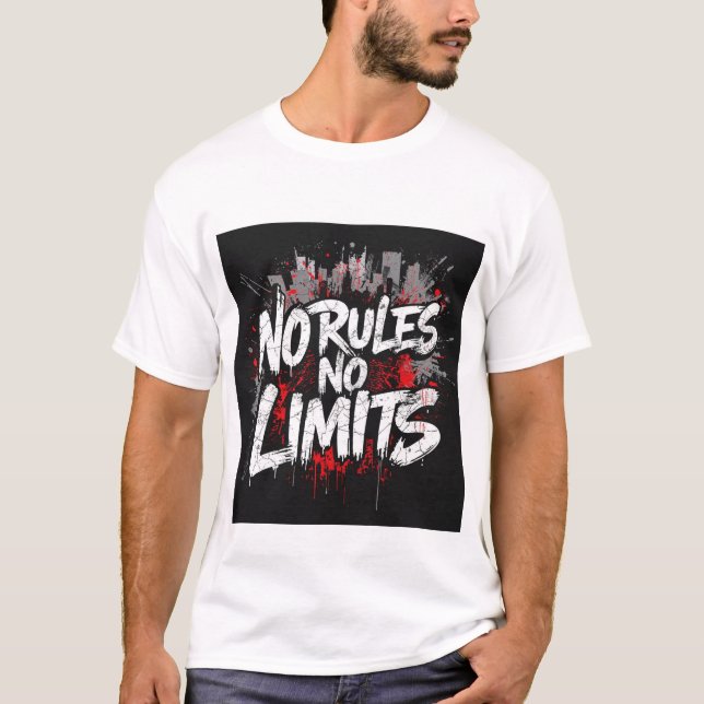No Rules No Limit – Fearless Streetwear Tee (Front)