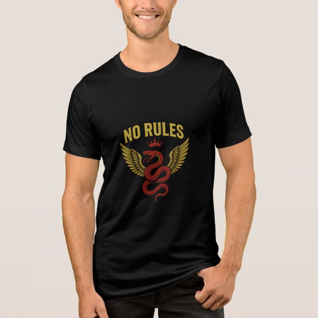 No Rules Snake Wing Tee (Front)