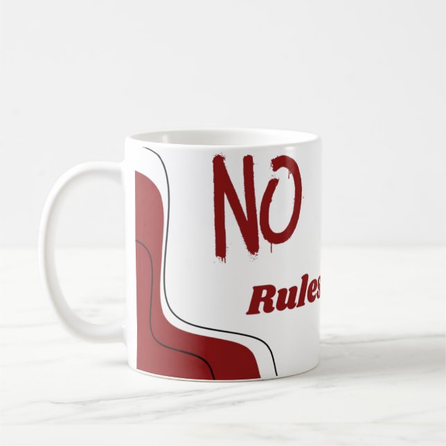 No Rules Socks  Coffee Mug (Left)