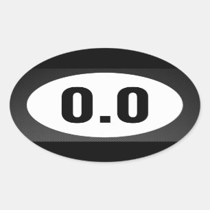 No Running Oval Sticker