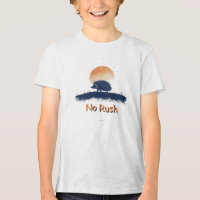 No Rush Hedgehog T-Shirt – Relaxed Nature Graphic 
