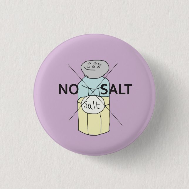 No Salt badge (Front)