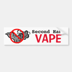 No Second Hand Vape Bumper Sticker