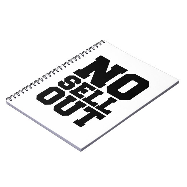 NO SELL OUT SPIRAL NOTEBOOK (Left Side)