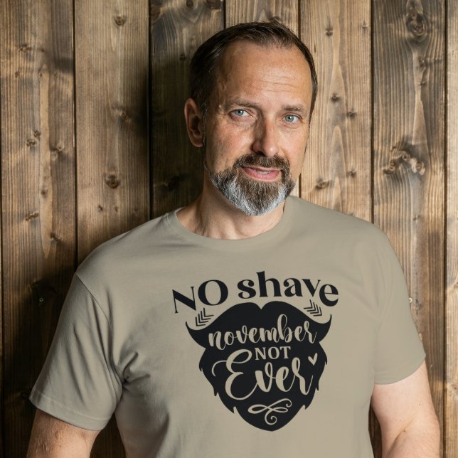 No Shave November Not Ever Tri-Blend Shirt (Creator Uploaded)